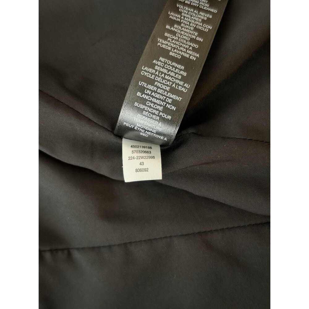 WHBM Women’s 6 Black Blazer Single Breasted One Button Notch Lapel Lined Stretch - Picture 8 of 9